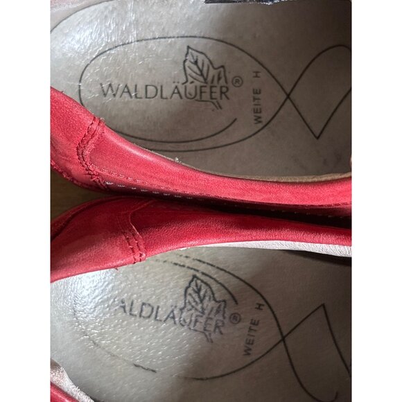 Waldlaufer Dana Red Laced Nubuck Womens Shoes Size 6.5 / US 9 Orthotic Comfort - Picture 9 of 11